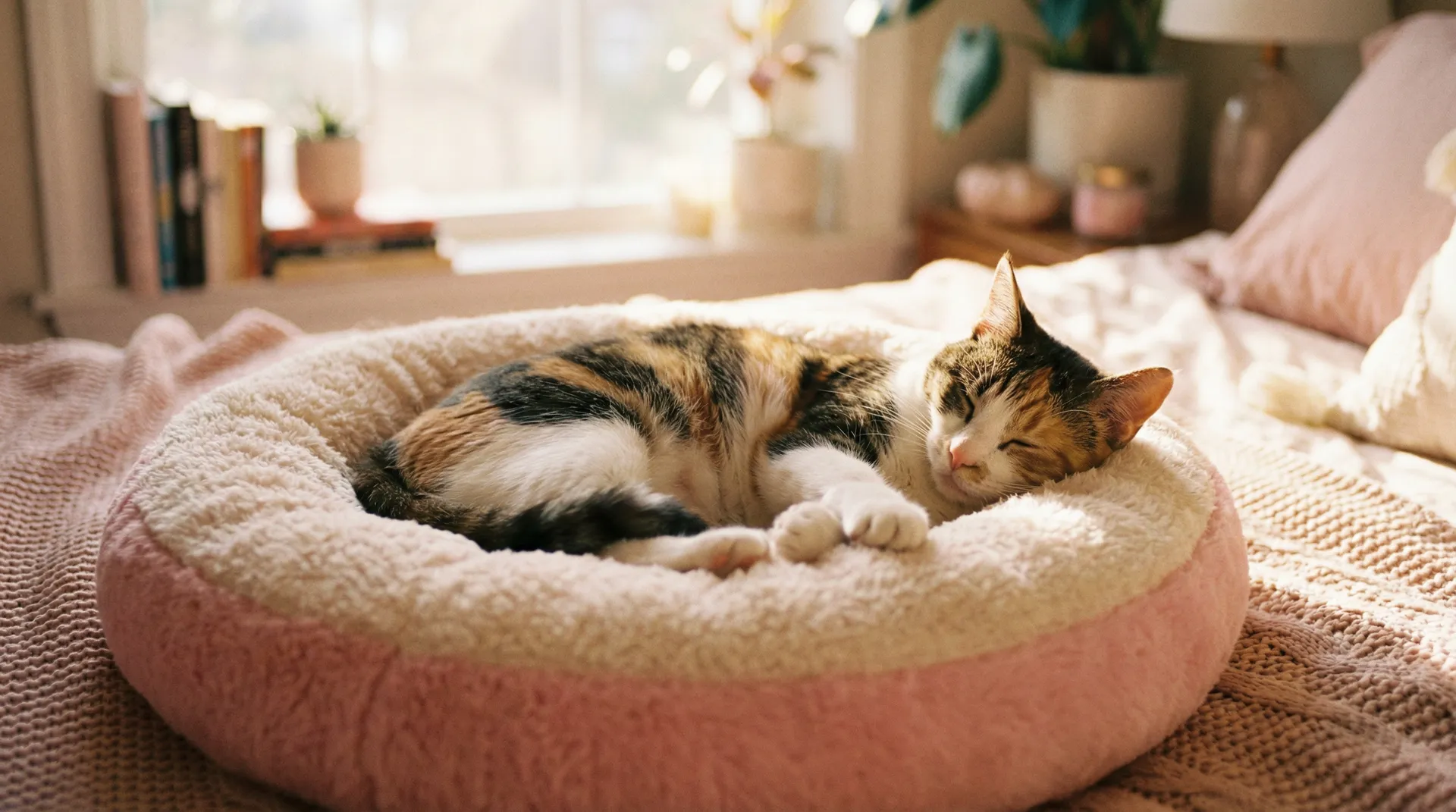 三花猫安静入睡 - 海尔砸冰箱